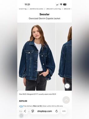 Secular Oversized Denim Jacket